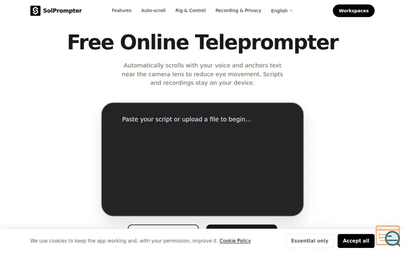 Screenshot of SolPrompter