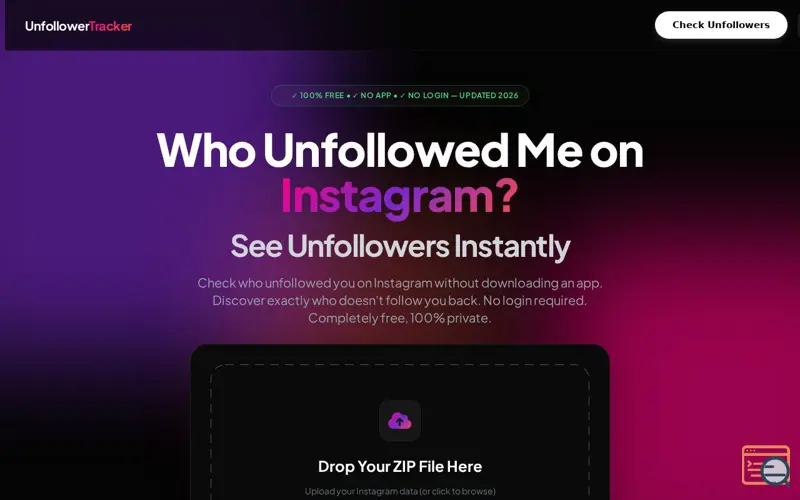 Screenshot of UnfollowerTracking