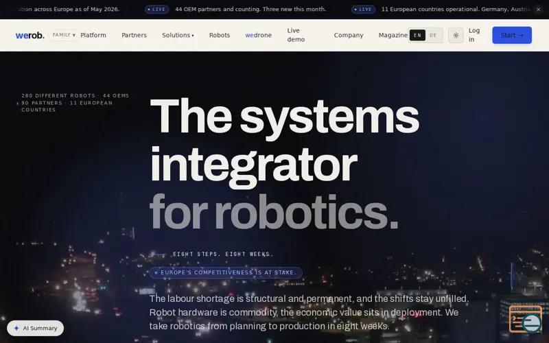 Screenshot of werob