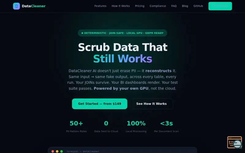 Screenshot of DataCleaner