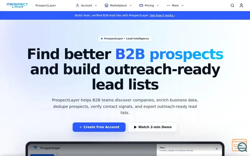 Screenshot of ProspectLayer