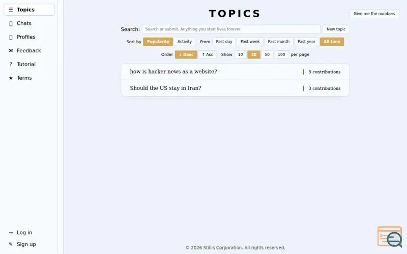 Screenshot of Stillis