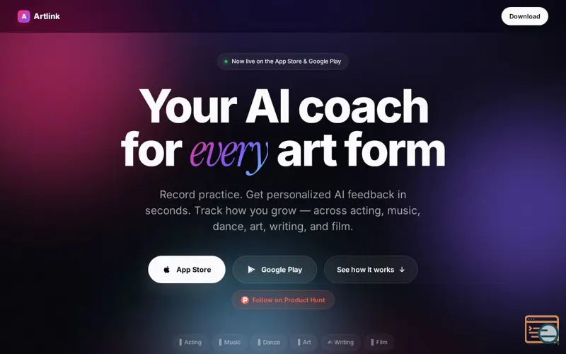Screenshot of Artlink