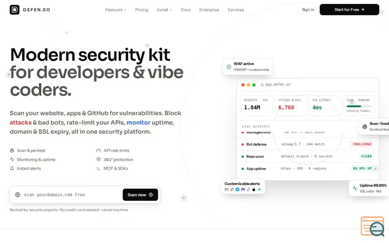 Screenshot of App Security that Protect & Alarms you
