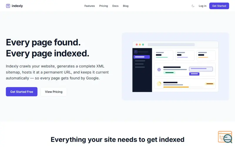 Screenshot of Indexly