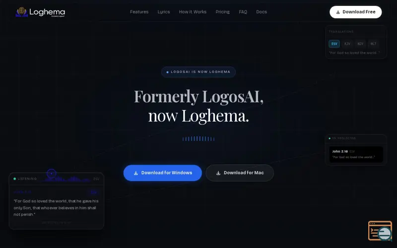 Screenshot of Loghema