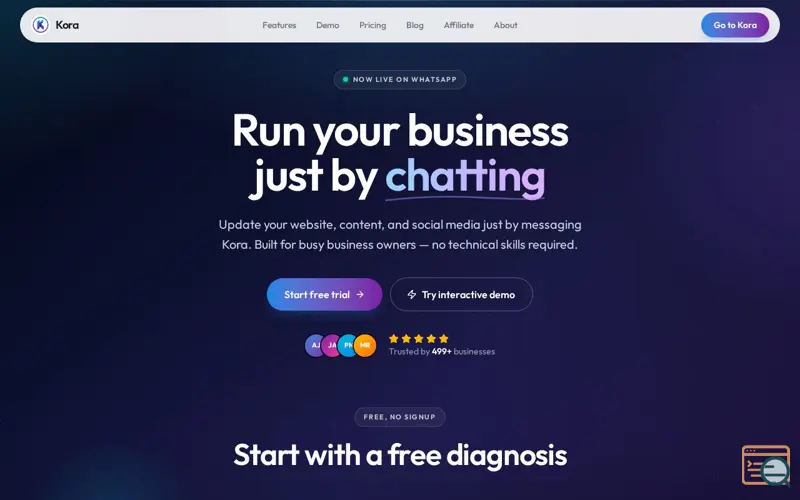 Screenshot of Kora