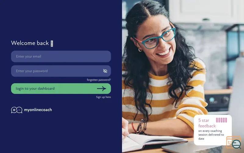 Screenshot of myonlinecoach