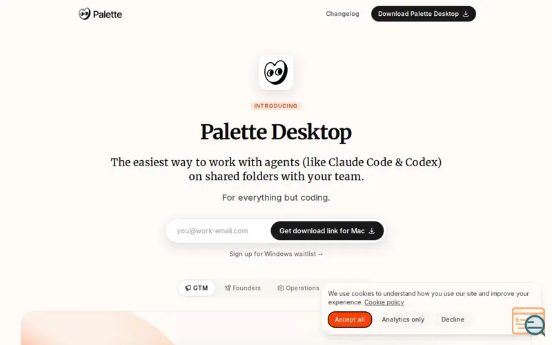 Screenshot of Palette Desktop