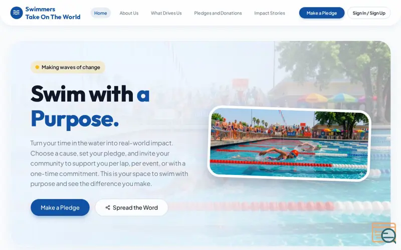 Screenshot of Swimmers Take On The World