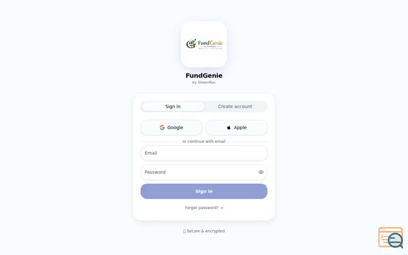 Screenshot of FundGenie - Your personal finance guide