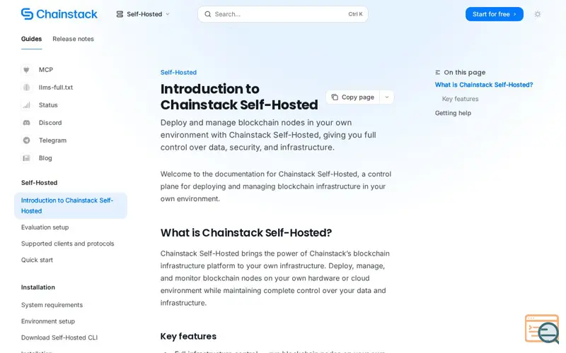 Screenshot of Docs