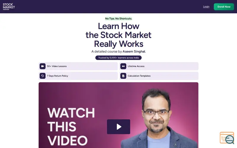Screenshot of Stock Market Mastery by Aseem Singhal