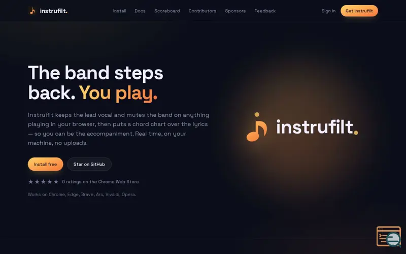 Screenshot of Instrufilt