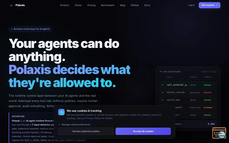 Screenshot of Polaxis
