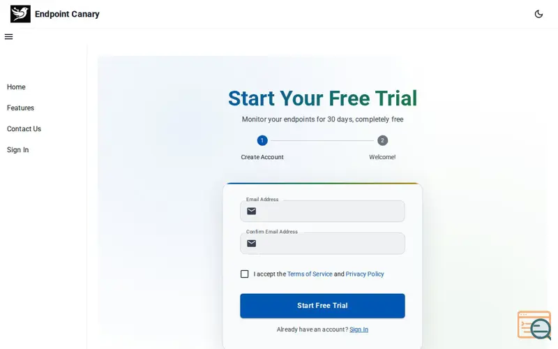Screenshot of Endpoint Canary