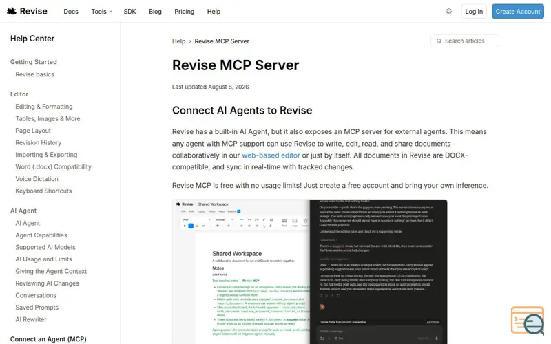 Screenshot of Revise
