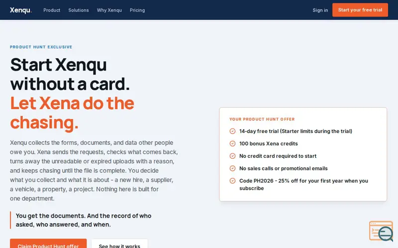 Screenshot of Xenqu