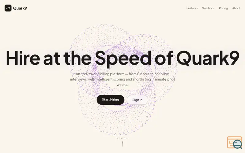 Screenshot of Quark9