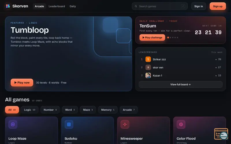 Screenshot of Skorven