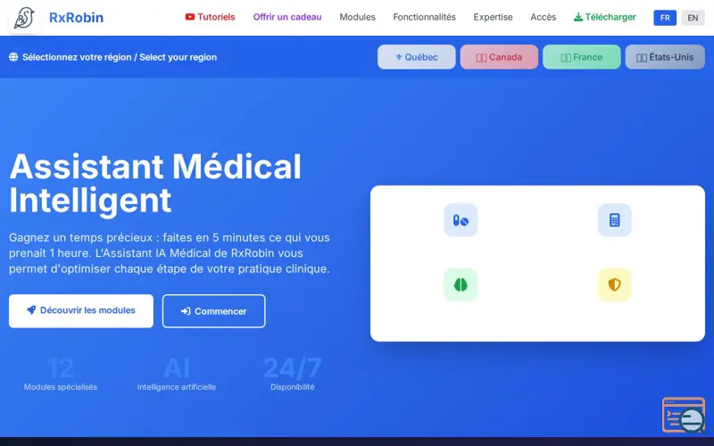 Screenshot of RxRobin