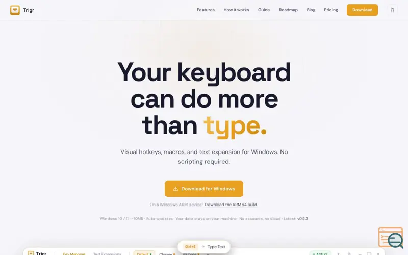 Screenshot of Trigr