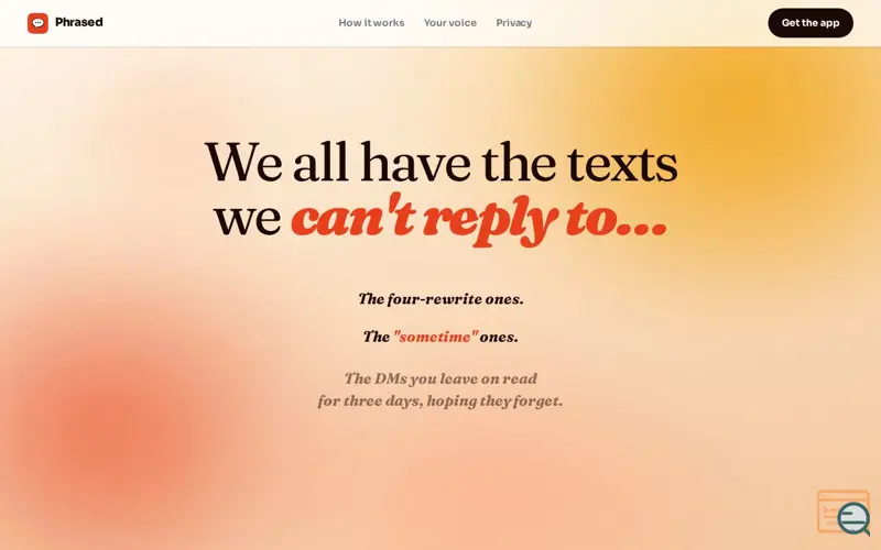Screenshot of Phrased
