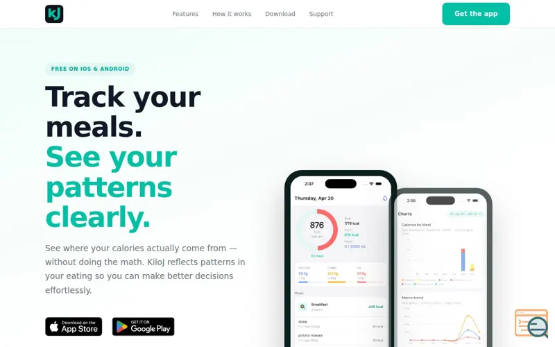 Screenshot of KiloJ — Calorie & Macro Tracker