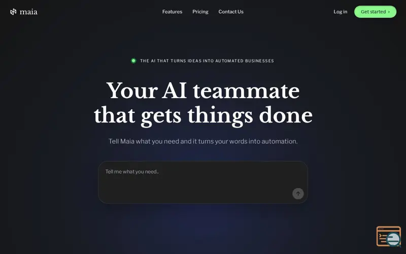 Screenshot of Maia Executives