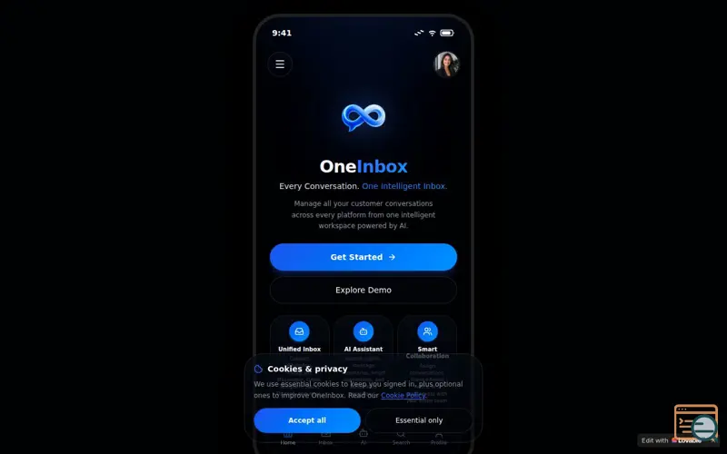 Screenshot of OneInbox EveryConversationOne Inteligent