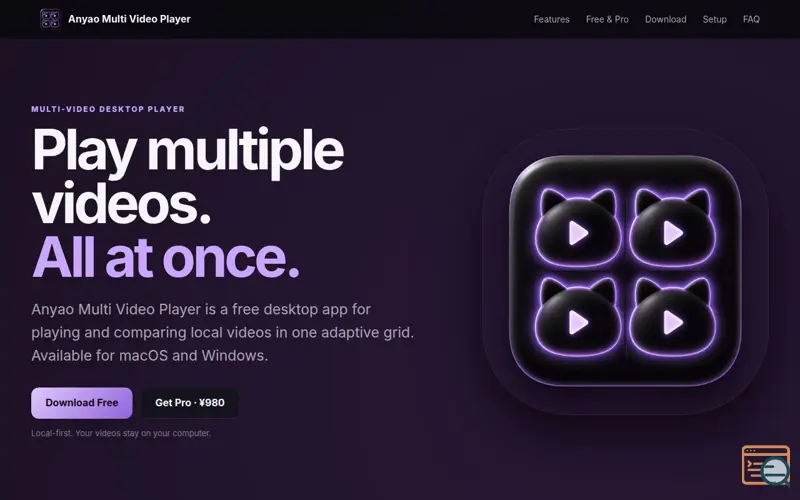 Screenshot of Anyao Multi Video Player
