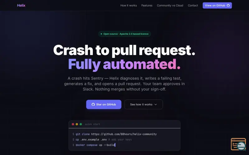 Screenshot of Helix