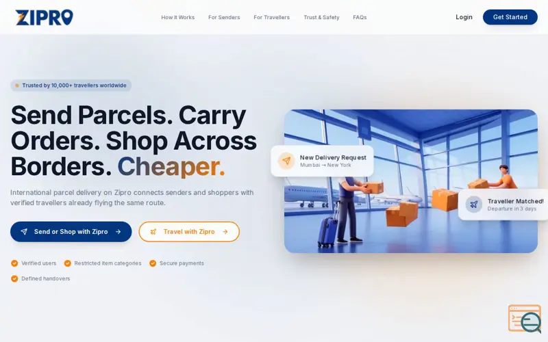 Screenshot of Zipro - Global Connect