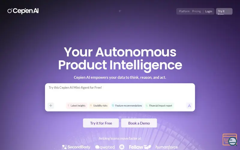 Screenshot of Cepien AI