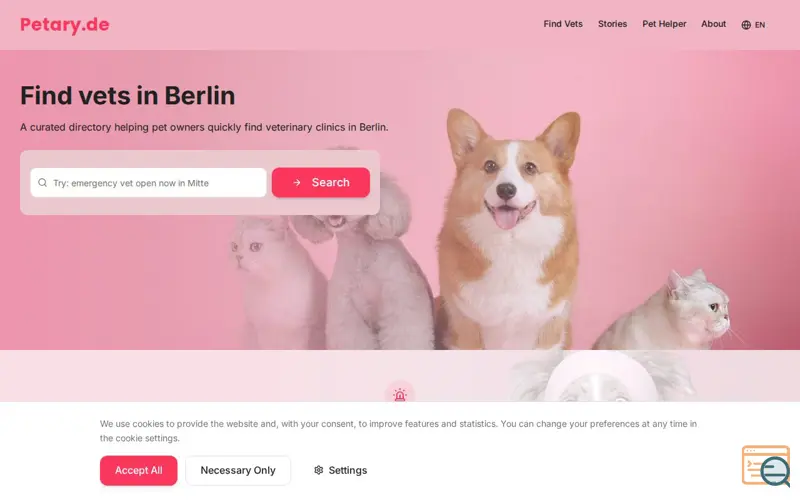 Screenshot of Petary