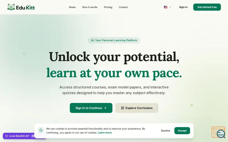 Screenshot of EduKitt AI