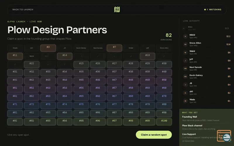 Screenshot of The Plow Alpha Community
