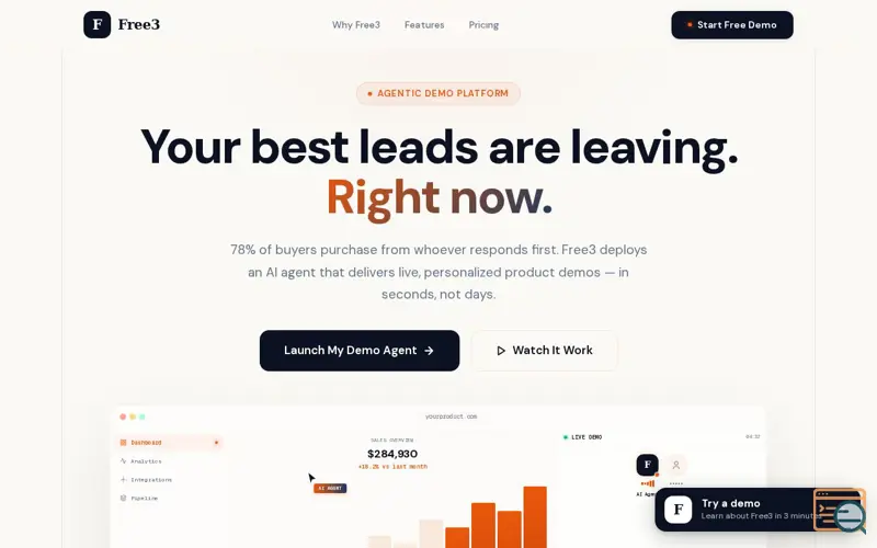 Screenshot of Free3