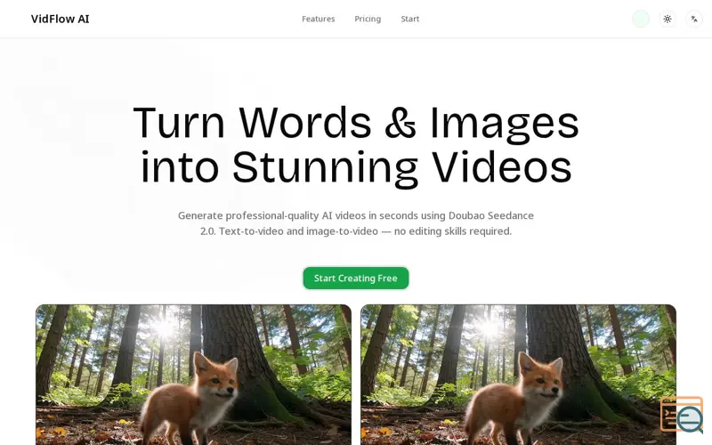 Screenshot of video-ai-generator.com