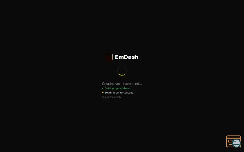 Screenshot of EmDash CMS