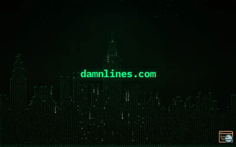 Screenshot of damnlines.com