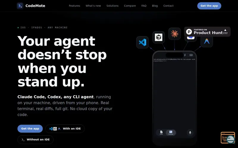 Screenshot of CodeMote