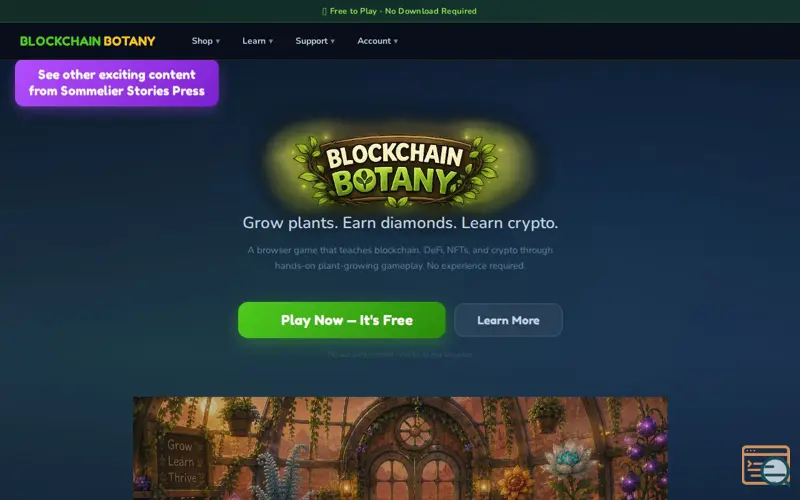 Screenshot of Blockchain Botany