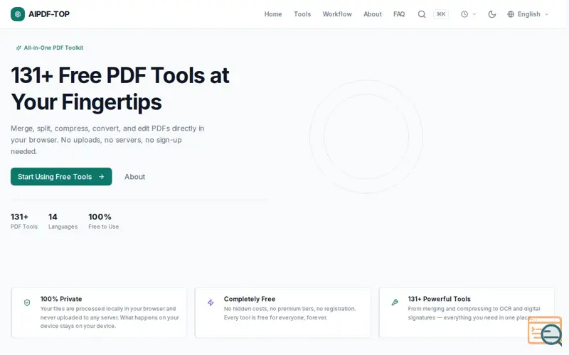 Screenshot of aipdf
