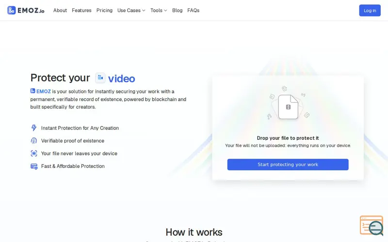 Screenshot of EMOZ, a launch using Forem