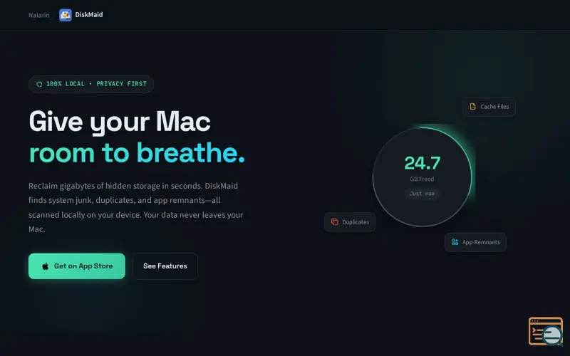 Screenshot of DiskMaid
