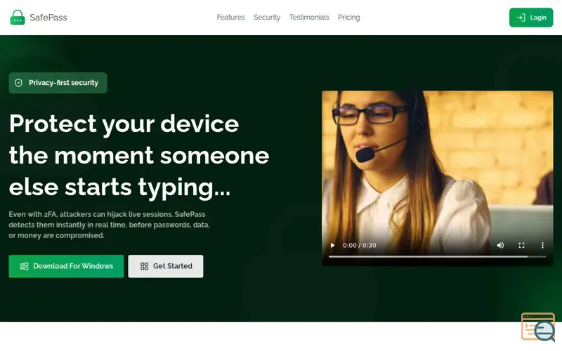 Screenshot of SafePass AI for Windows