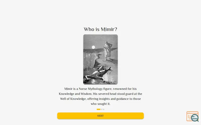 Screenshot of Mimir - Well of Knowledge
