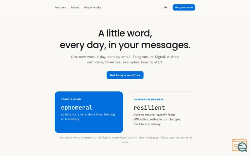 Screenshot of verbobum