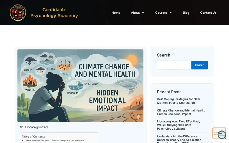 Screenshot of Dr Arti, a launch using Tutor LMS